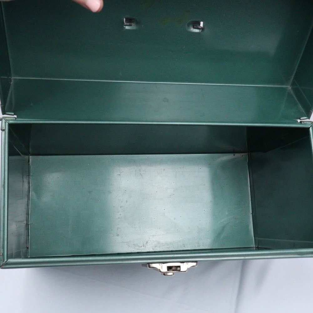 VTG Office Supply / Storage MCM Hamilton Skotch Porta-File Green Metal Box - Picture 5 of 9